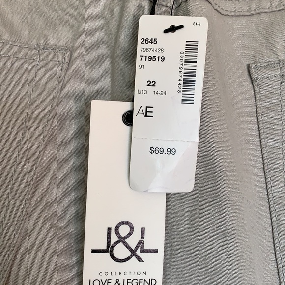 Love & Legend Skinny Pants - Grey Metallic - Picture 7 of 8